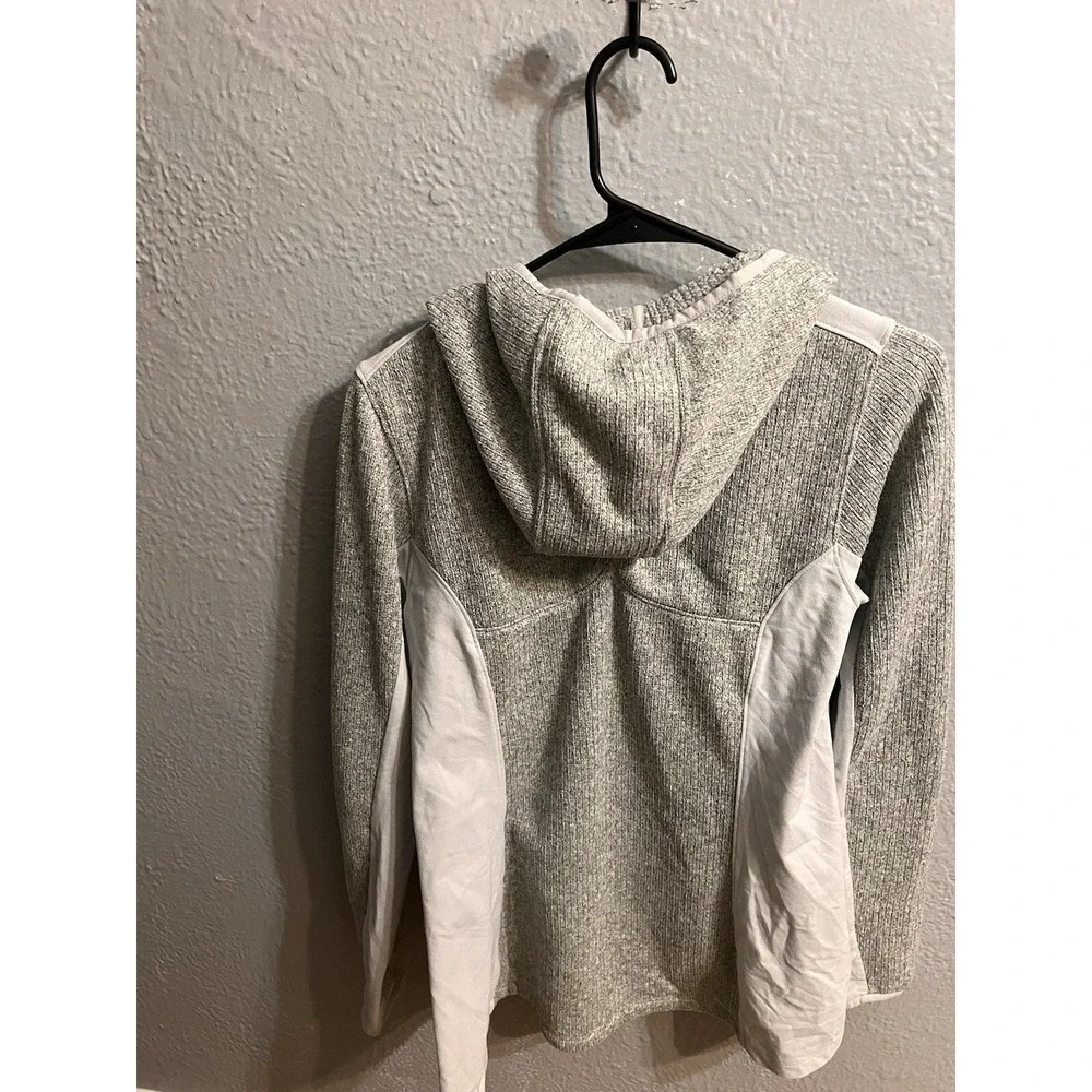 Athleta Jacket Womens Gray Full Zip Hooded Size Small‎